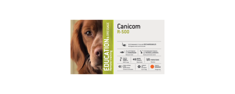 CANICOM R-500 : ENSEMBLE DE DRESSAGE RECHARGEABLE