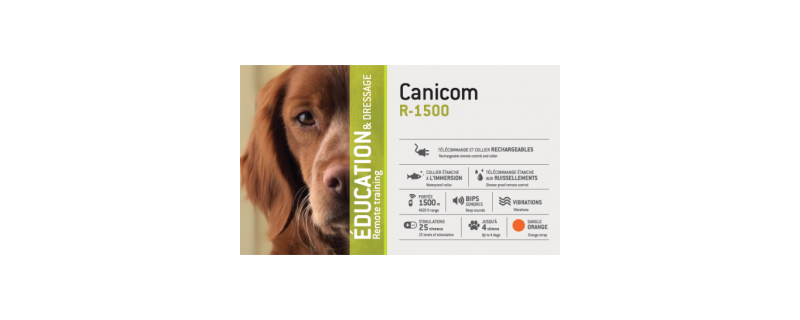 CANICOM R-500 : ENSEMBLE DE DRESSAGE RECHARGEABLE