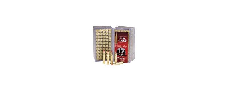 50 CARTOUCHES HORNADY 17 HMR 17GR