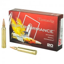 20 CARTOUCHES HORNADY SUPERFORMANCE SST 180GR 300WM