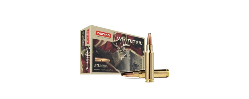 20 CARTOUCHES NORMA 30-06 11.7G/180GR WHITETAIL