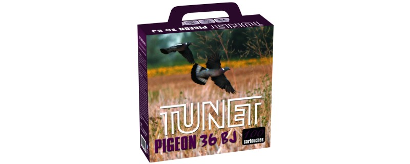 PACK 100 CARTOUCHES TUNET PIGEON 36 BJ 7.5 CAL 12