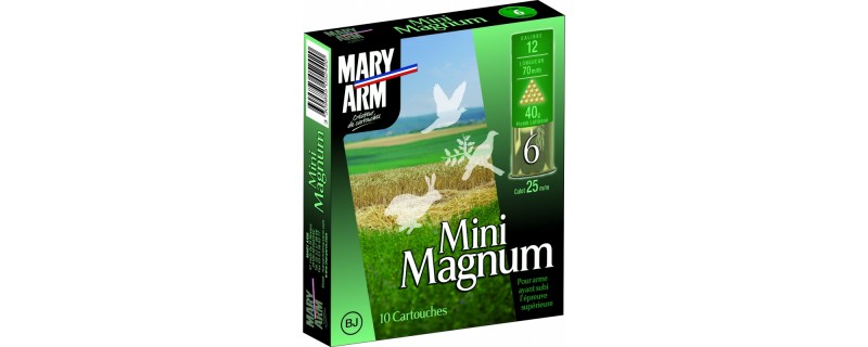 10 CARTOUCHES MARY ARM MINI MAGNUM 40 BJ CAL 12/70