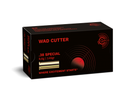 B - 50 CARTOUCHES GECO WAD CUTTER 146GR CALIBRE 38SP