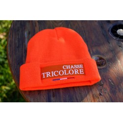 BONNET ORANGE "CHASSE TRICOLORE"