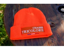 BONNET ORANGE "CHASSE TRICOLORE"