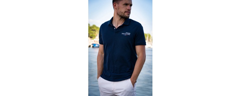 POLO NAVY "CHASSE TRICOLORE" T.L