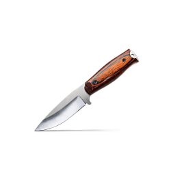 COUTEAU WILDSTEER KASTOR PAKAWOOD + ETUI CUIR