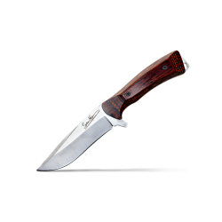 COUTEAU WILDSTEER BYRON PAKAWOOD COCOBOLO + ETUI CUIR