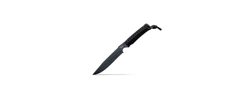 COUTEAU WILDSTEER BRI PARACORDE NOIRE + ETUI KYDEX