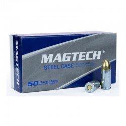 BOITE DE 50 CARTOUCHES MAGTECH 9x19 FMJ 124GR ACIER