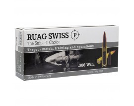 20 CARTOUCHES RUAG SWISS 168GR HPBT