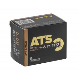 B - 20 CARTOUCHES ATS FMJ 55GR CALIBRE 5.56X45